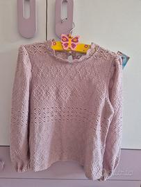 Blusa in pizzo, taglia 128 cm