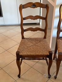 6 sedie in legno anni 50 modernariato