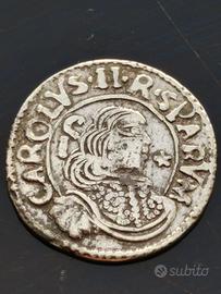Raro 1 REALE d’Argento 1699 zecca di Cagliari -SPL
