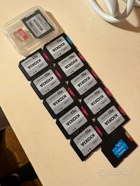 Micro SD TOSHIBA da 128gb per un totale di 1 T