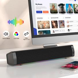 Altoparlante PC ZETIY Soundbar Gaming USB