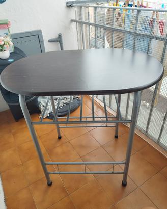 tavolo esterno e interno con 2 sedie 