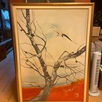 Quadro rondine in autunno