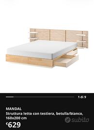 Letto Mandal moderno e versatile