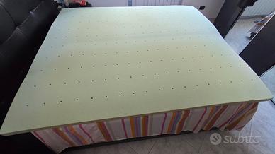 Topper Bibodu Memory foam Viscoelastico 160x190 cm