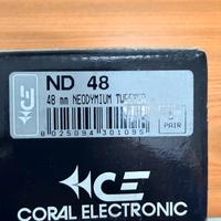 Coral nd 48 tweeter auto audio