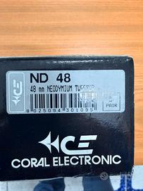 Coral nd 48 tweeter auto audio