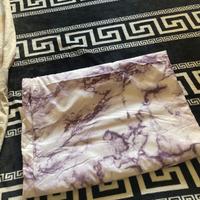Copri piumino e copri cuscini marmo lilla