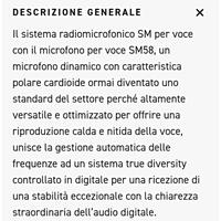 MICROFONO SHURE BLX24/SM58 