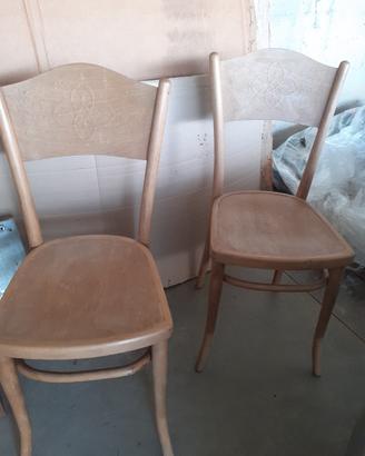 2 sedie Thonet vintage antiche Liberty 