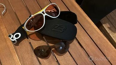 Occhiali da sci nuovi con lenti di ricambio+custod