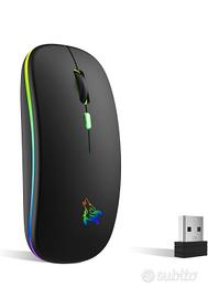 Mouse wireless ricaricabile