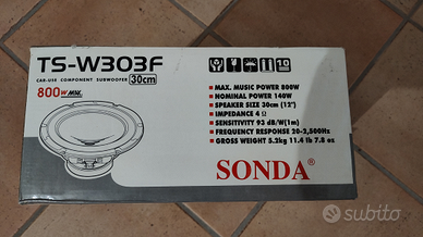 Subwoofer Sonda TS-W303F 800W MAX mai Aperto