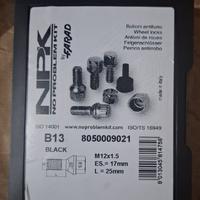 Bulloni antifurto Farad Locky B13 neri