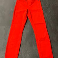 Jeans skinny rossi a vita alta - Tezenis