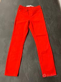 Jeans skinny rossi a vita alta - Tezenis