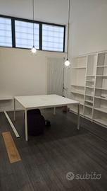 scrivania 140x140 bianca 