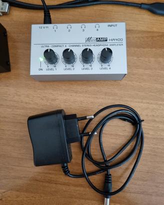 amplificatore partitore cuffie 