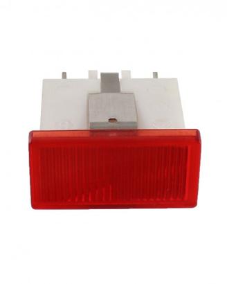 Spia rossa 12 Volt rettangolare per ciclomotori ep