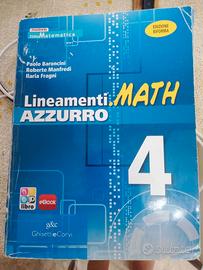 9788853804358 Lineamenti math azzurro Volume  4