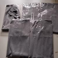 5 Mini foulard unisex grigio -nero