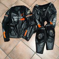 tuta in pelle divisibile Alpine star TG 58