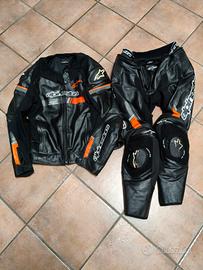 tuta in pelle divisibile Alpine star TG 58