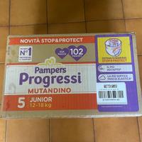 Pampers progressi mutandino mis 5, 102 pezzi