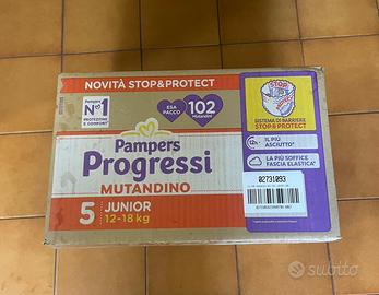 Pampers progressi mutandino mis 5, 102 pezzi