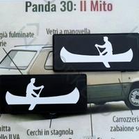 Targhette Laterali Fiat Panda 4x4 Sisley - lisce
