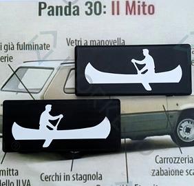 Targhette Laterali Fiat Panda 4x4 Sisley - lisce