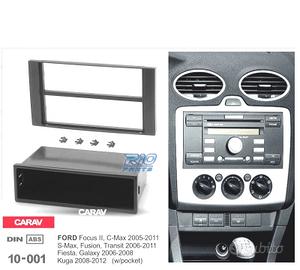 TELAIO NERO RADIO 1-DIN PER FORD FOCUS C-MAX S-MAX