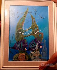 Quadro paesaggio marino di Natalino Arfelli