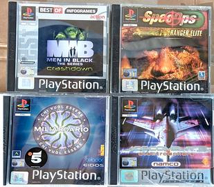 Lotto 4 quattro Giochi originali play station 1 Ps