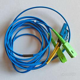 Cavo Fibra Ottica SC/APC a LC/UPC Duplex - 2 Metri