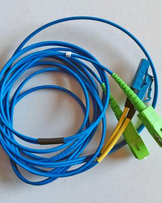 Cavo Fibra Ottica SC/APC a LC/UPC Duplex - 2 Metri