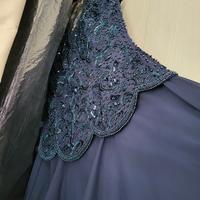 Vestito cerimonia Perline e CHIFFON blu a 80€