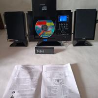 stereo casse staccate ,lettore cd , radio,orologio