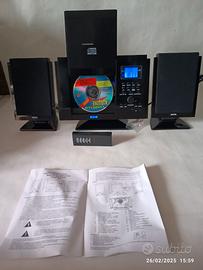 stereo casse staccate ,lettore cd , radio,orologio