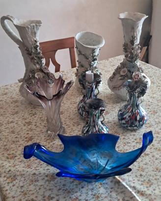 vasi di murano e capodimonte