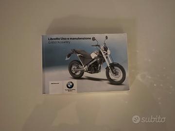 BMW G 650 X COUNTRY LIBRETTO USO E MANUTENZIONE