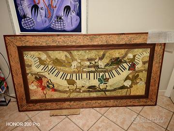 Quadro in vetro in rilievo. 