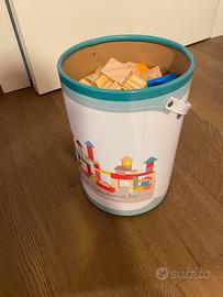 100 blocchi di costruzioni in legno