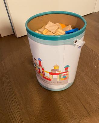 100 blocchi di costruzioni in legno