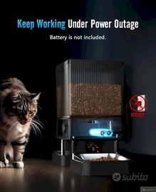 Distributore Automatico Cibo Per Gatti Oneisall 3,5L - Timer Programmabile, Ciotola Acciaio - Foto 5