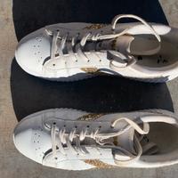 Scarpe Diadora bambina bianco/oro -Tg. Eur 37