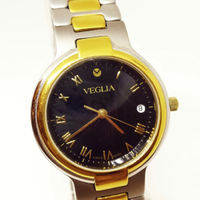 Orologio Veglia in titanio e placcato oro