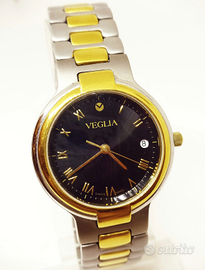 Orologio Veglia in titanio e placcato oro