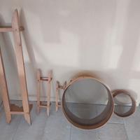 SETACCI VINTAGE Sardi IN LEGNO ARTIGIANALE