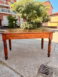 Tavolo rustico piemontese in legno massello